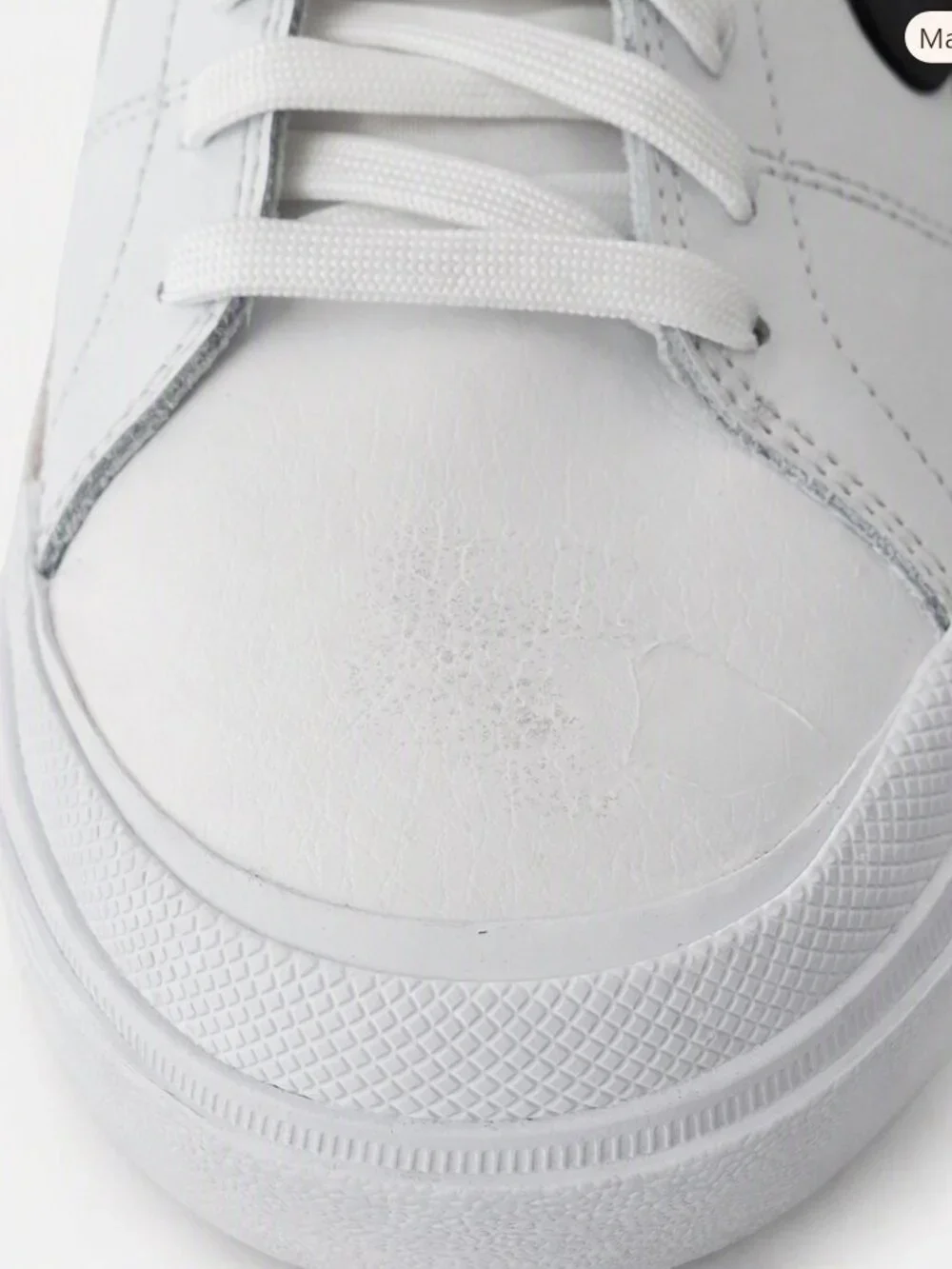 Nike Court Vision Low Next Nature White/Black Men’s 9.5, Minor Factor flaws